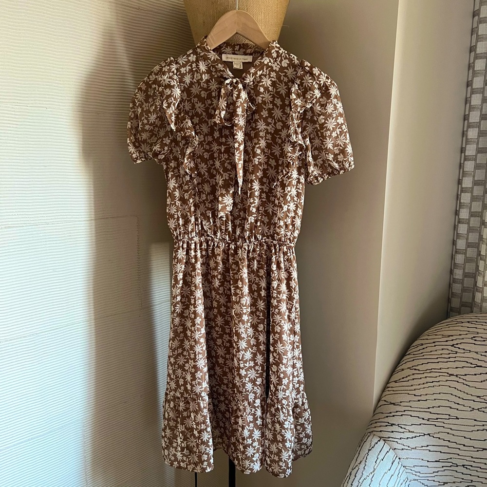 Earthy flower delicate summer dress